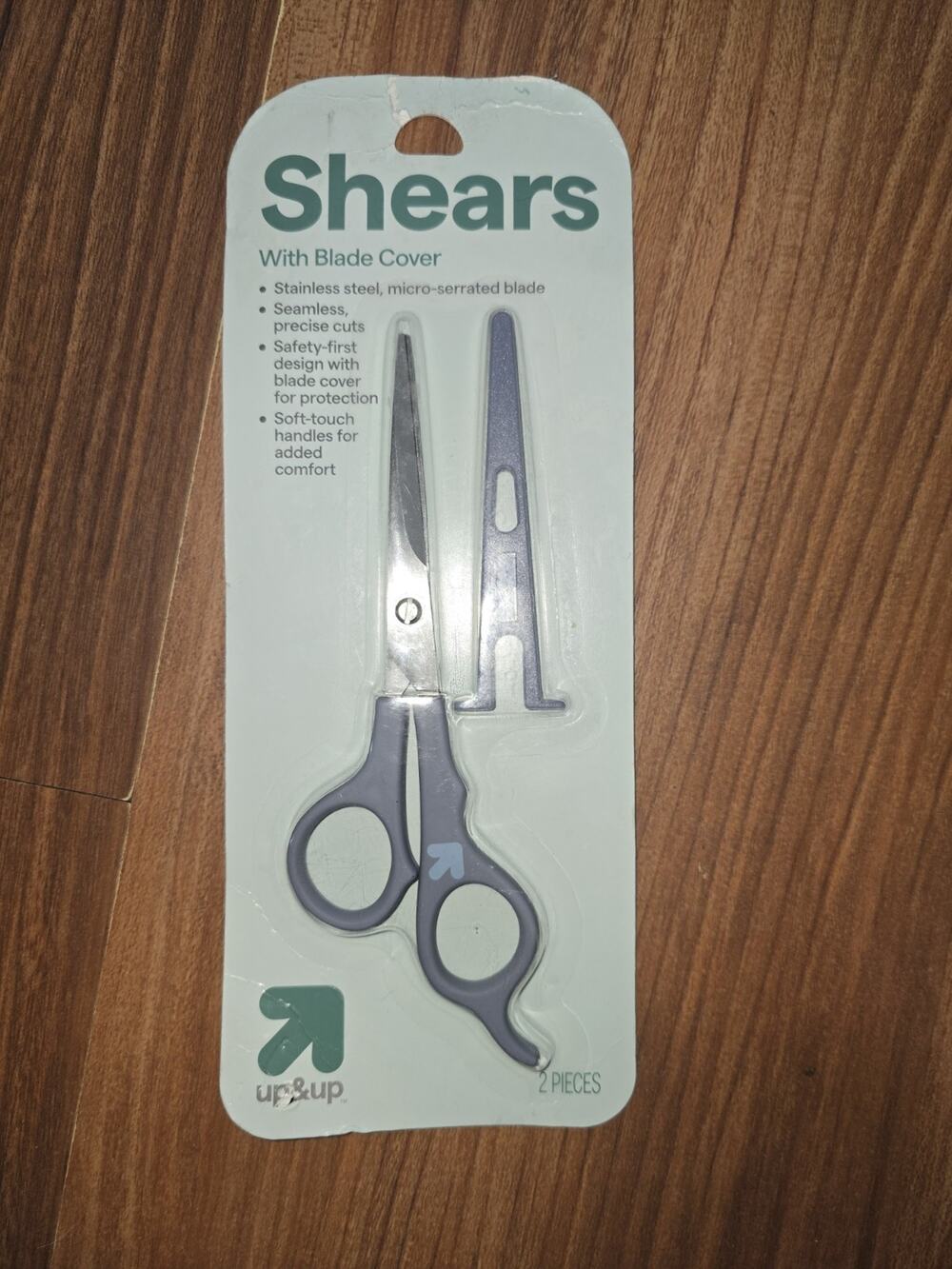 Up & Up Shears With Blade Cover Hair Cuts Styling Stainless Steel